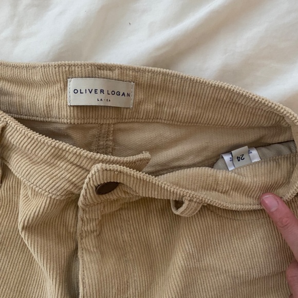 Oliver Logan Corduroy Wide Leg High Rise - Picture 2 of 3